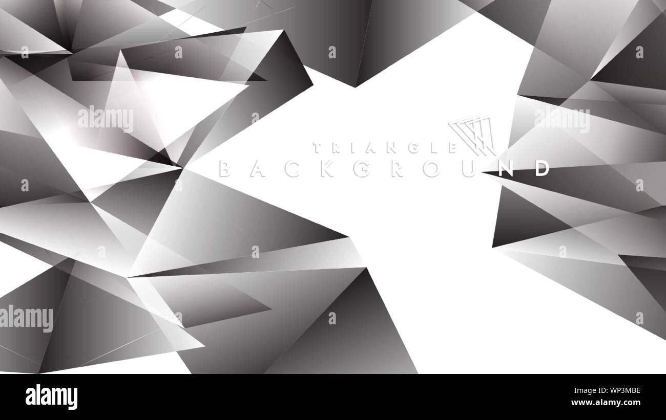Abstract Gradient black White Geometric Background. Vector Illustration ...