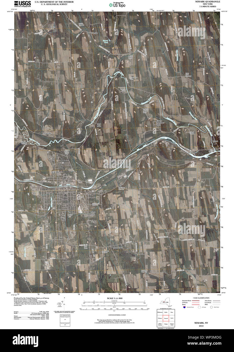 Map of newark new york hi res stock - New York Ny Newark 20100330 Tm Restoration WP3MDG