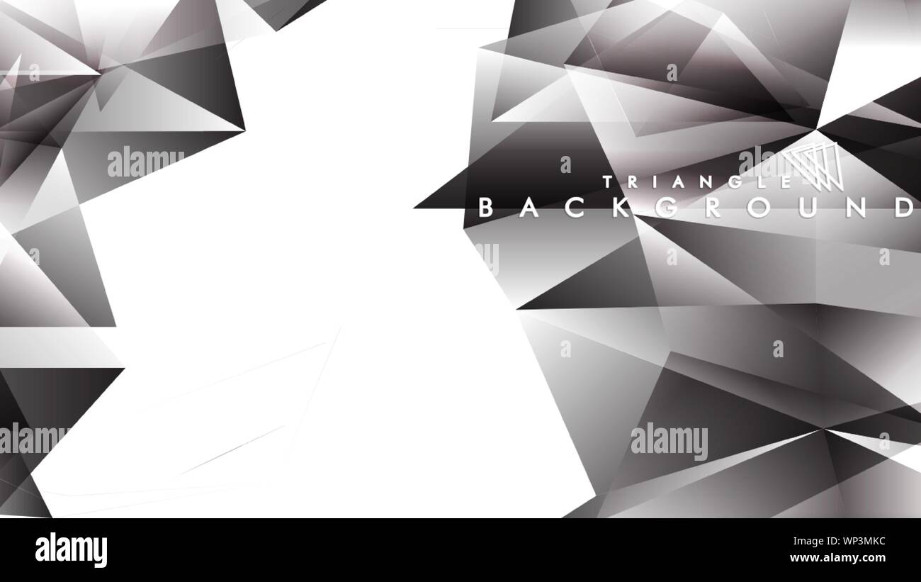 Abstract Gradient black White Geometric Background. Vector Illustration ...