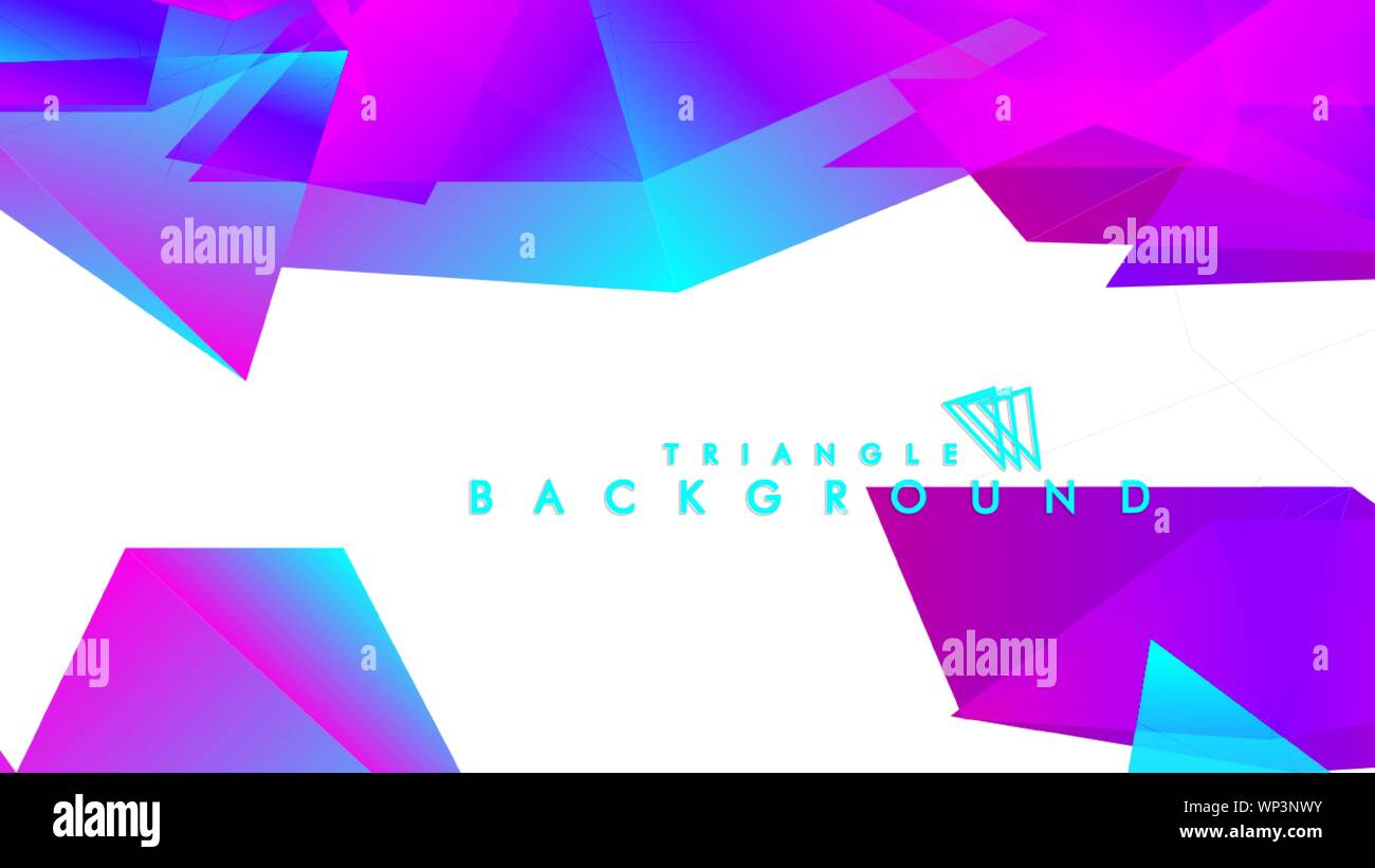 Abstract vector triangle background with colorful gradient. Vector EPS ...
