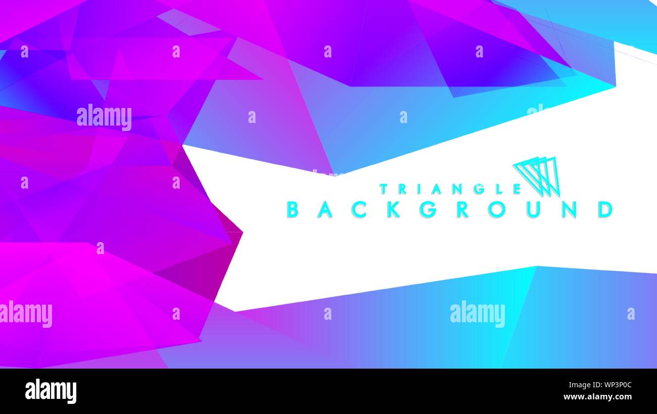 Abstract vector triangle background with colorful gradient. Vector EPS ...