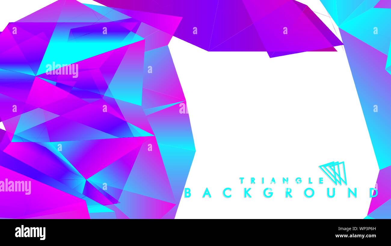 Abstract vector triangle background with colorful gradient. Vector EPS ...