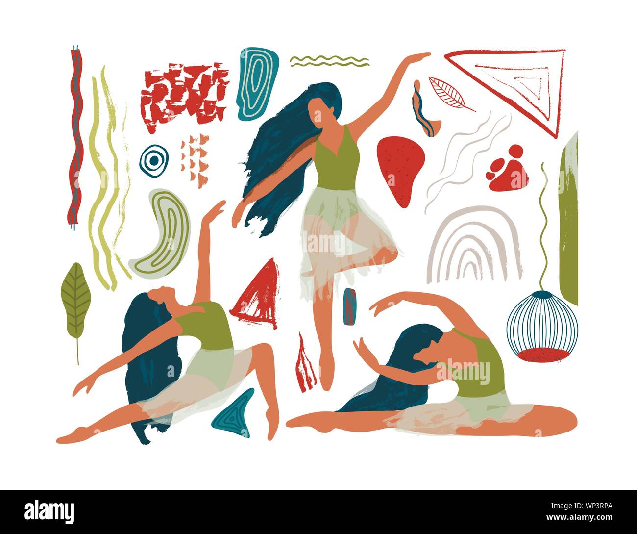 People Sketch Dance High-Res Vector Graphic - Getty Images