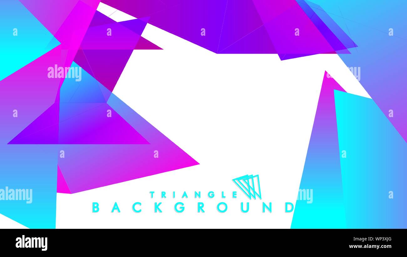 Abstract vector triangle background with colorful gradient. Vector EPS ...