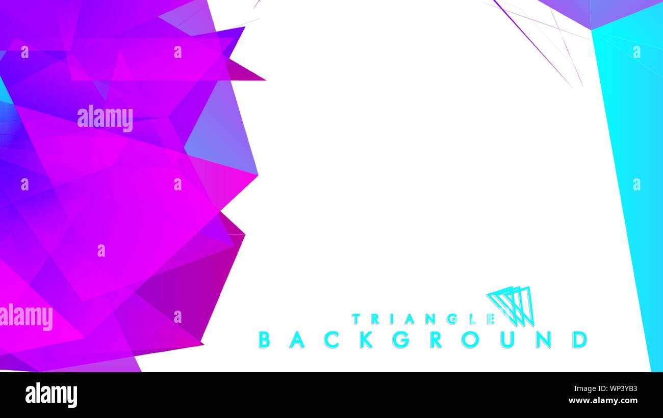 Abstract vector triangle background with colorful gradient. Vector EPS ...