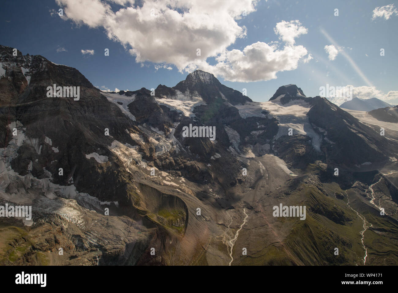 Glaciers of the Swiss alps Stock Photo - Alamy