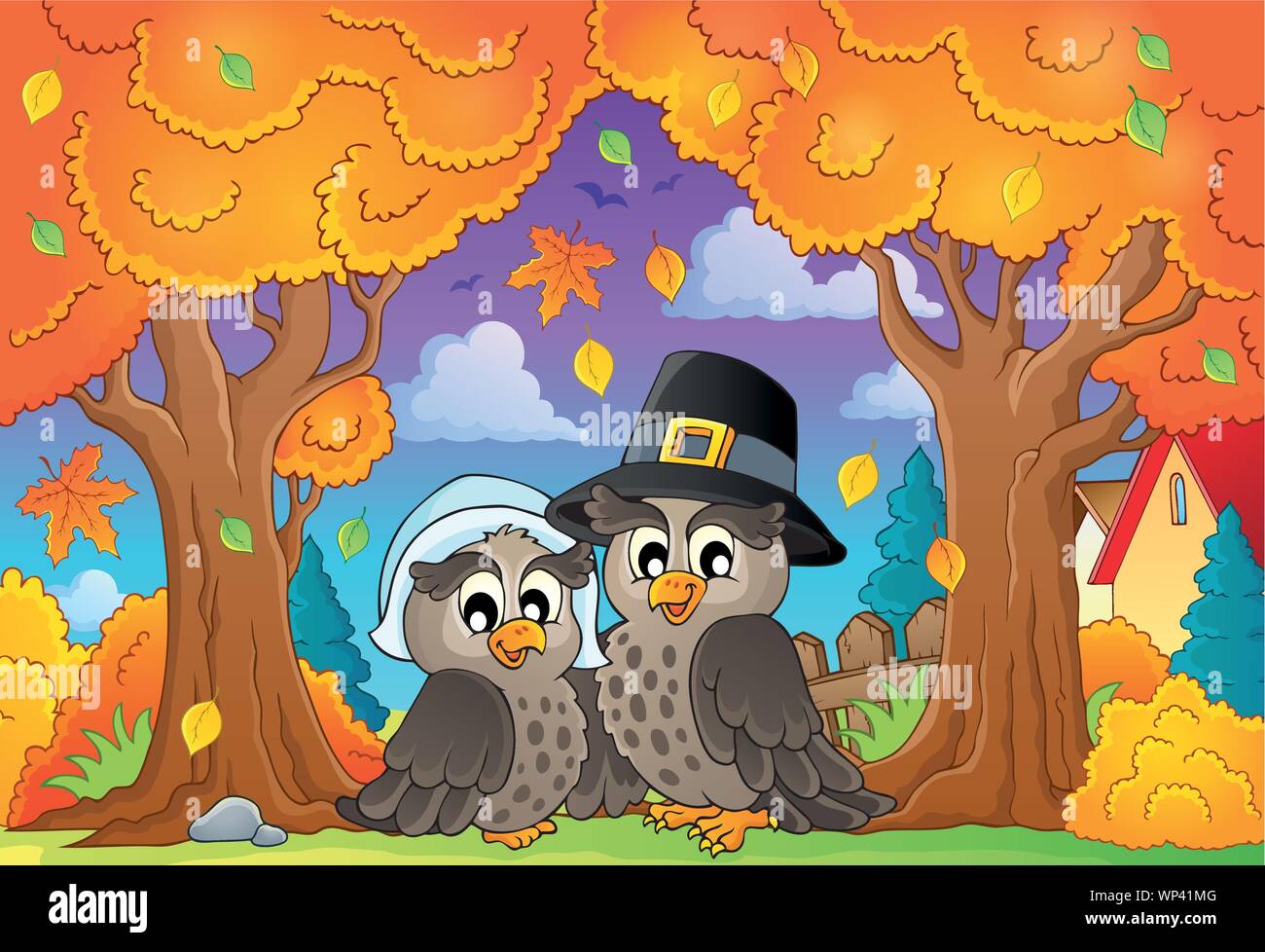 Thanksgiving theme image 6 Stock Vector Image & Art - Alamy