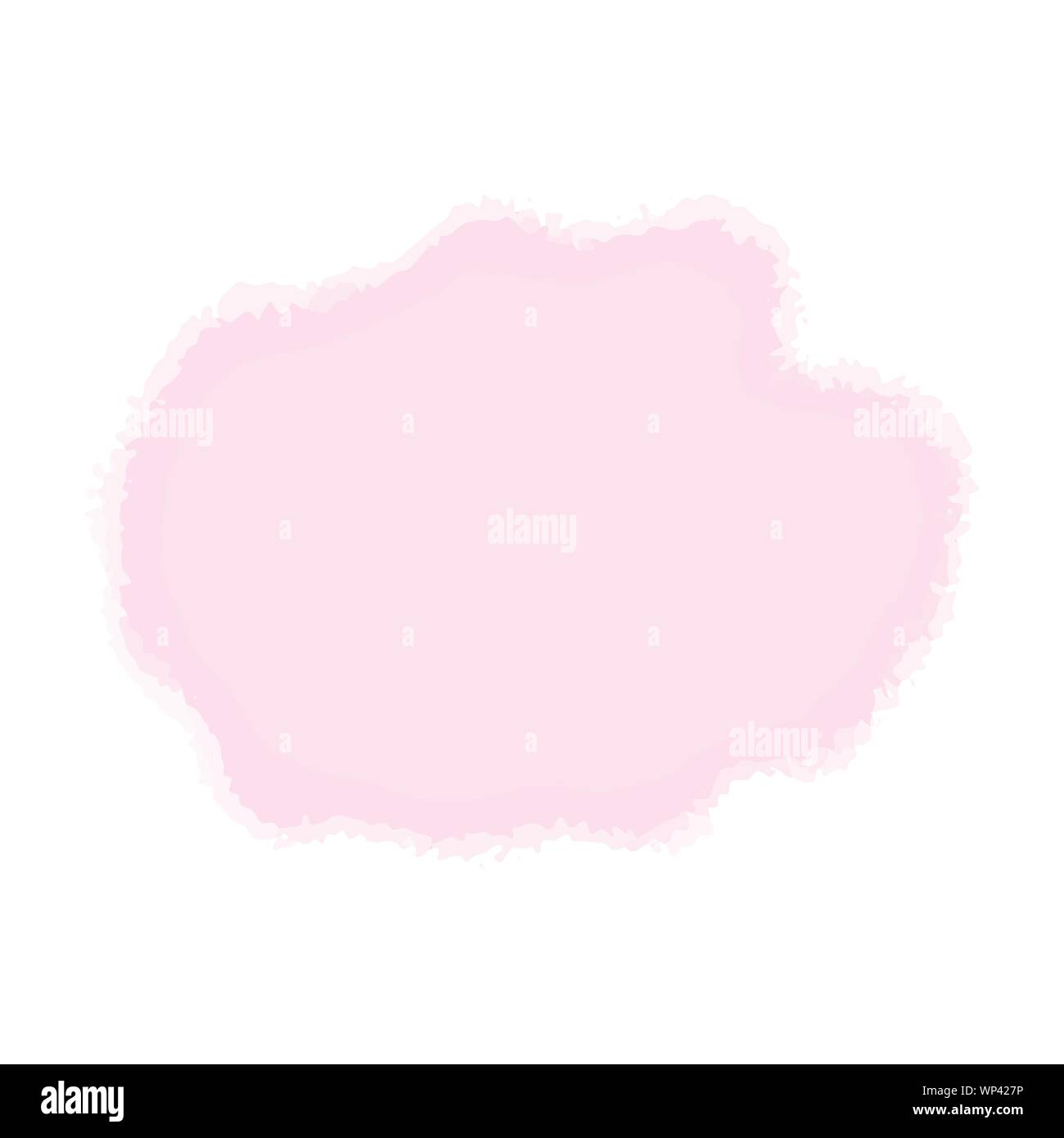 Vector watercolor imitation pastel color abstract stain blot background Stock Vector