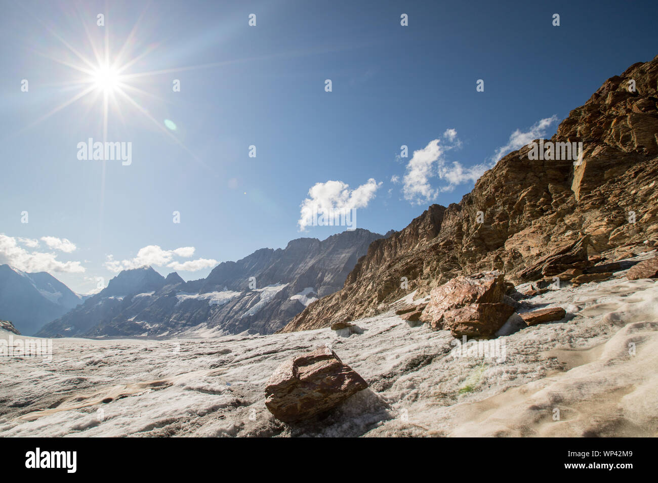 Glaciers of the Swiss alps Stock Photo - Alamy