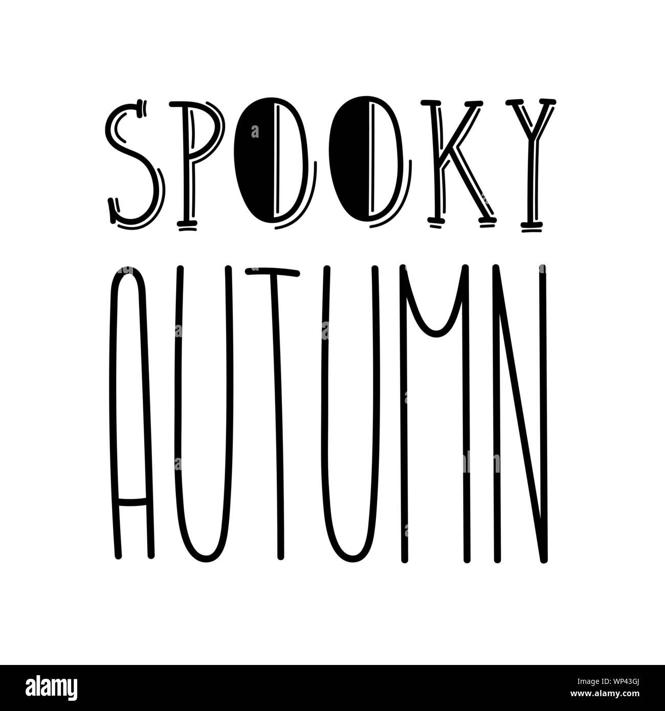 Letras Fall Fun Autumn lettering in tall fun font with cute letters Stock Vector Image ...