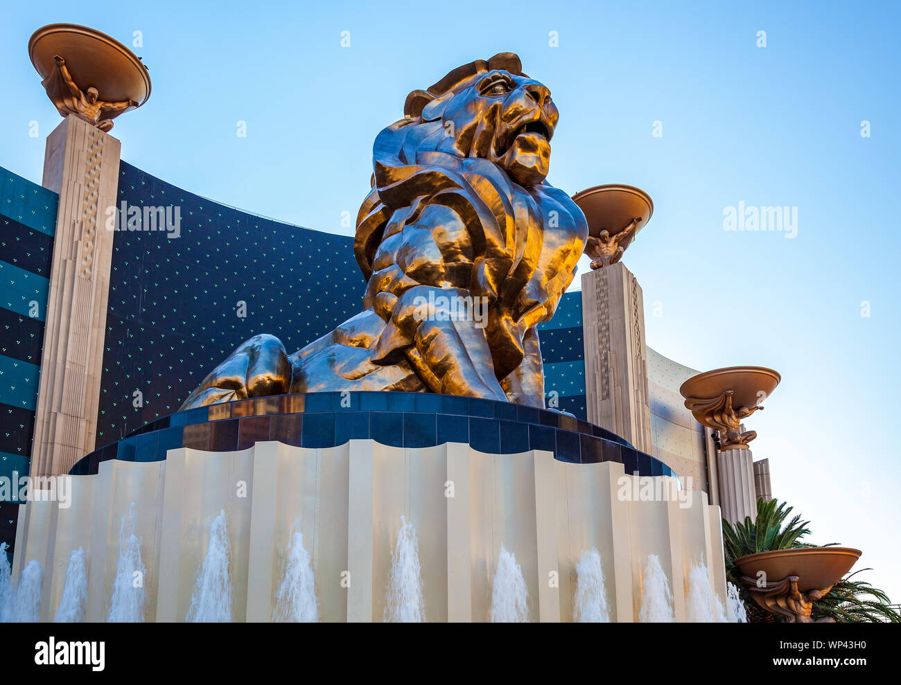 LAs VEGAS, NEVADA/USA - AUGUST 1 : View of the MGM Lion in Las Vegas Nevada on August 1, 2011 Stock Photo