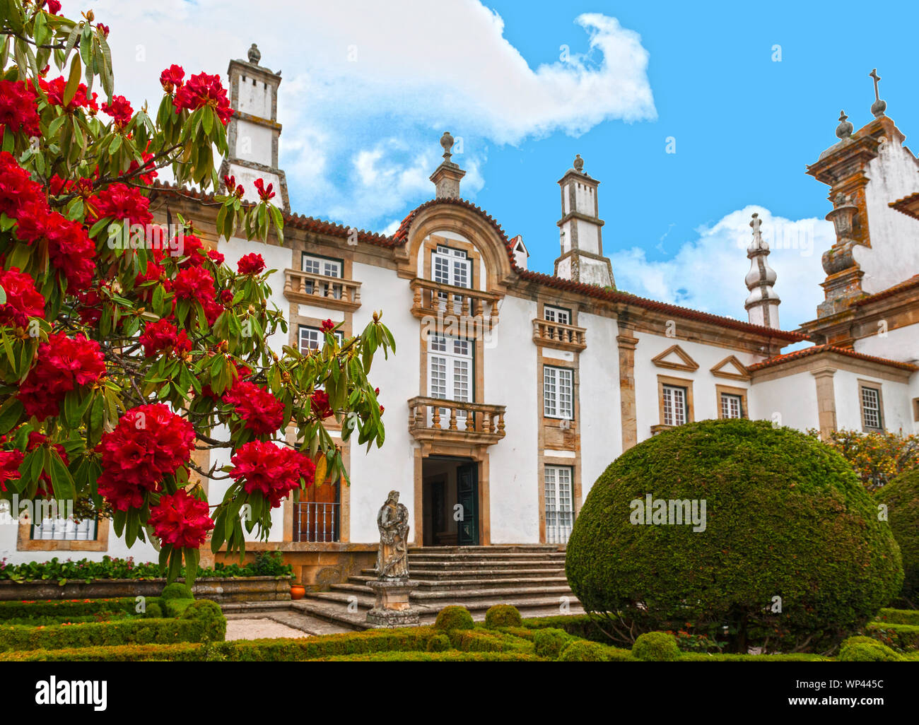 Visiting Mateus palace in Vila Real, Portugal Stock Photo