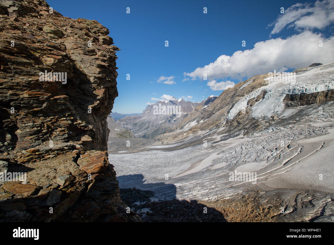 Glaciers of the Swiss alps Stock Photo - Alamy