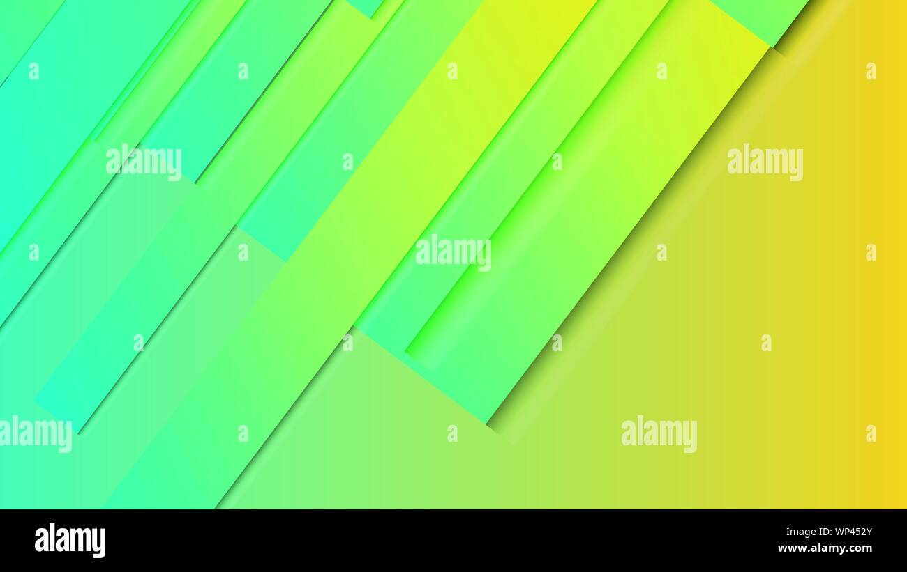abstract geometric background line with color gradient green and yellow ...