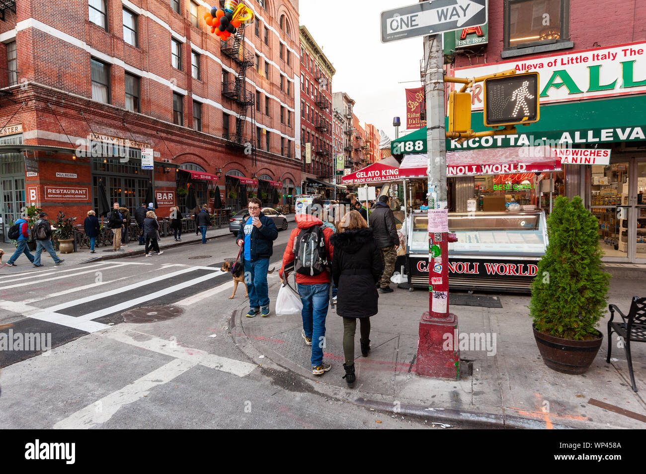 Street view in Little Italy, New York City, NY, USA Stock Photo