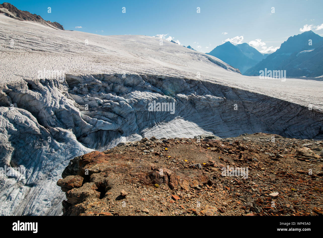 Glaciers of the Swiss alps Stock Photo - Alamy