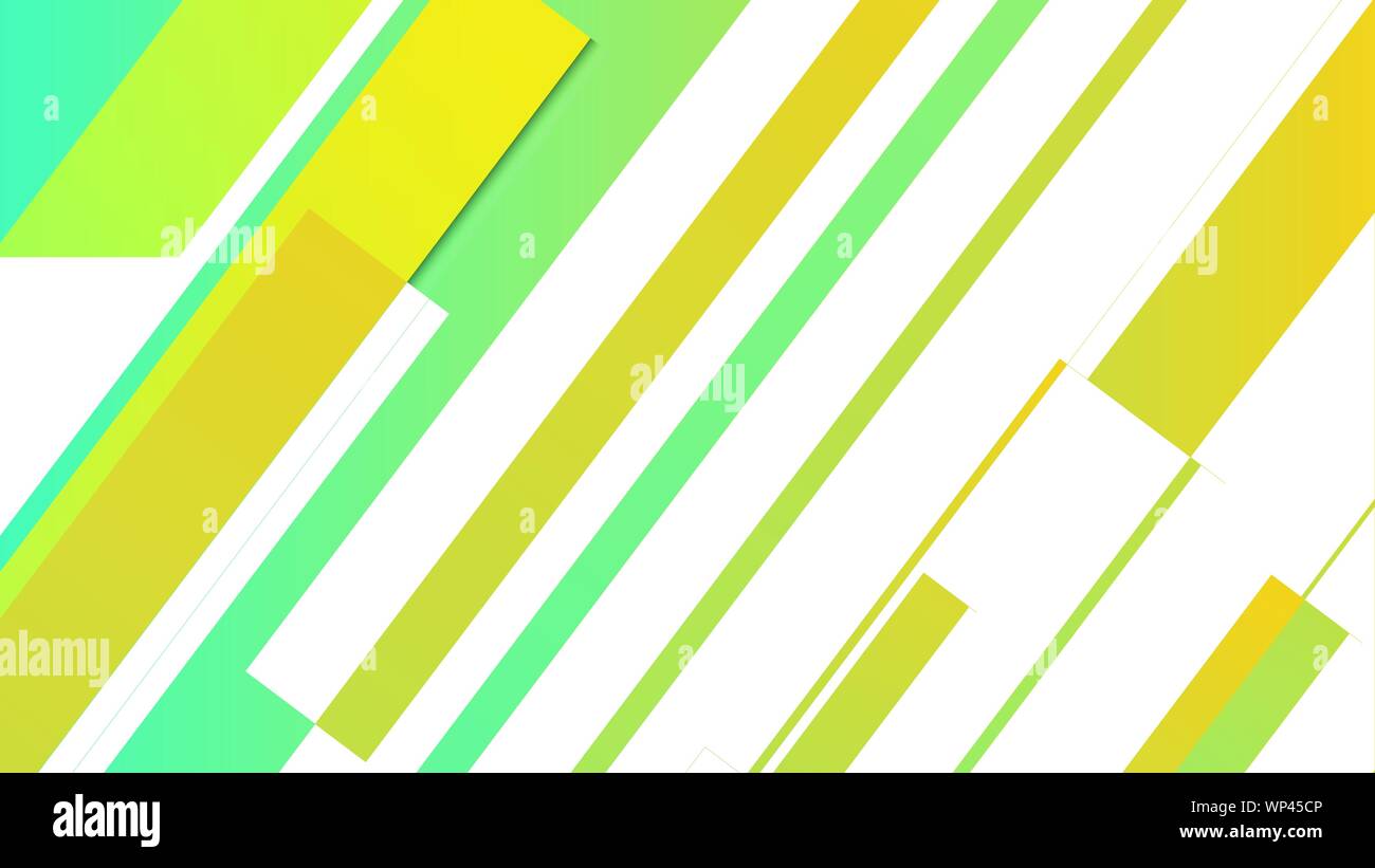 abstract geometric background line with color gradient green and yellow ...