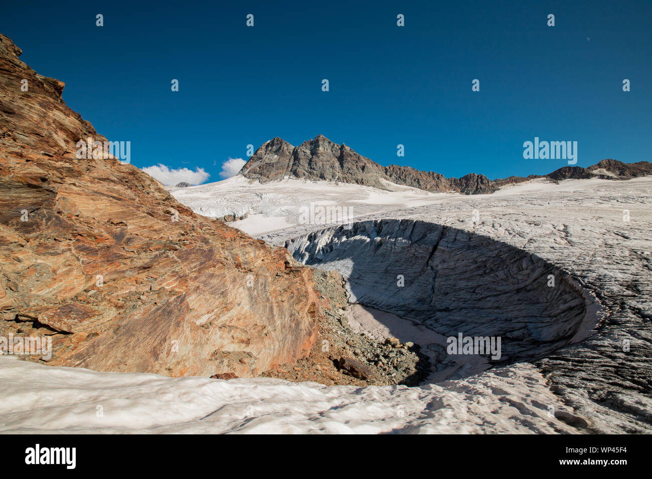 Glaciers of the Swiss alps Stock Photo - Alamy