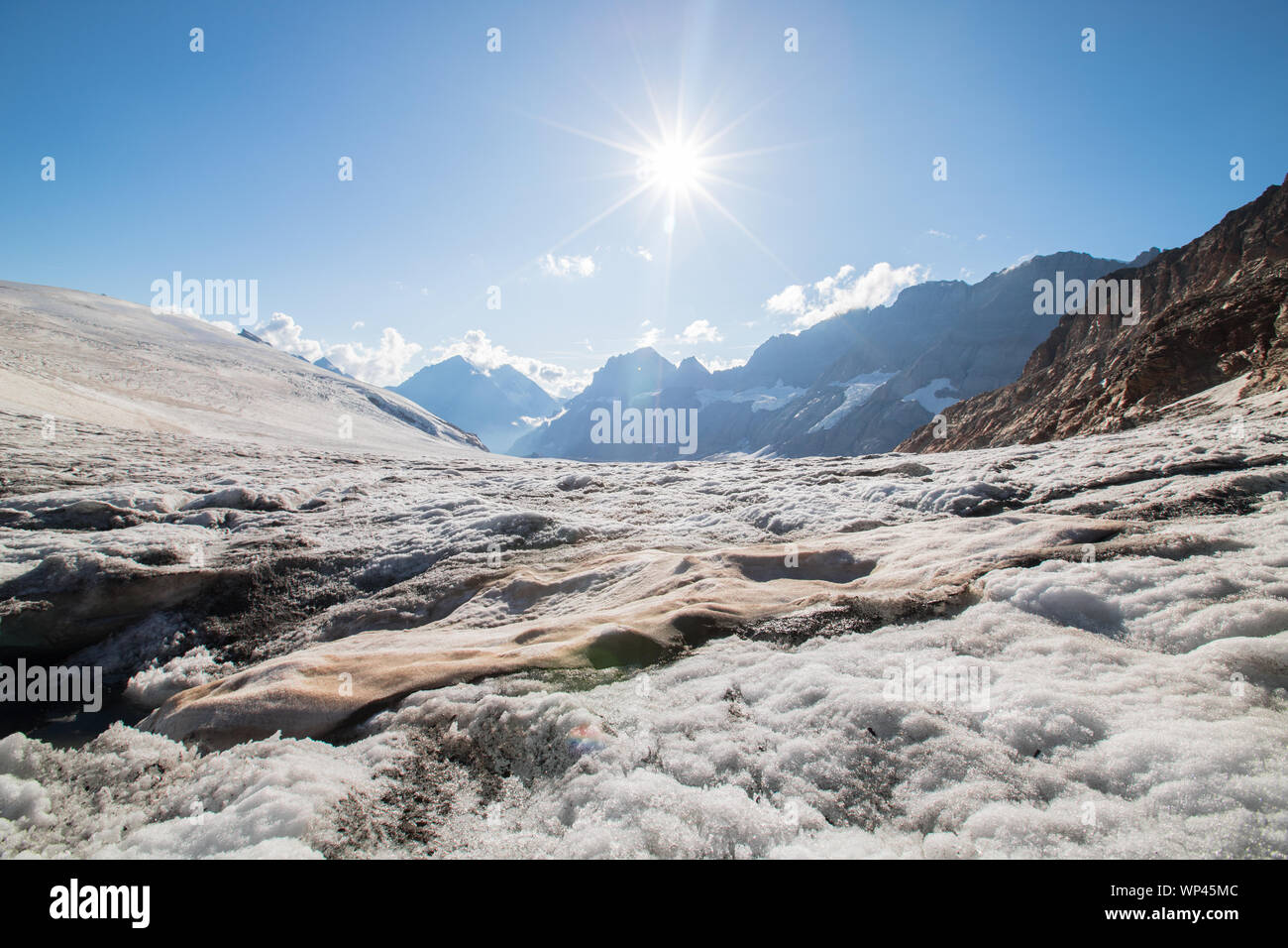 Glaciers of the Swiss alps Stock Photo - Alamy