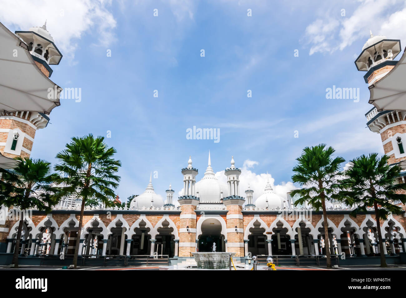 View of Masjid Jamek  Sultan Adul Samad Mosque since 1907 in Kuala Lumpur, Malaysia. Stock Photo