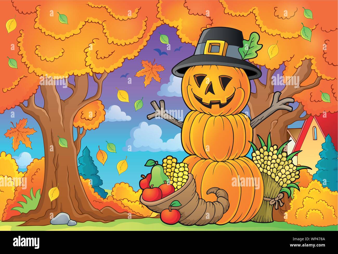 Thanksgiving theme image 5 Stock Vector