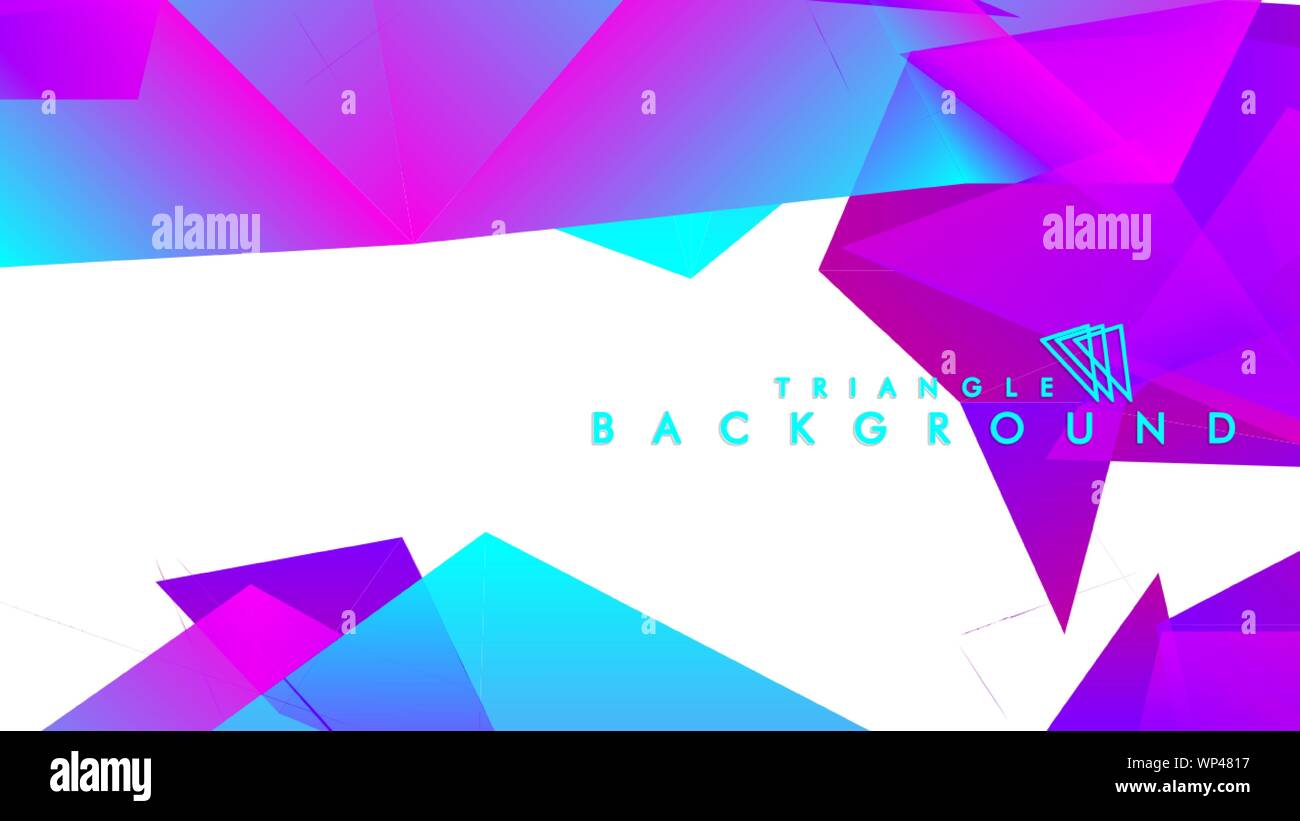 Abstract vector triangle background with colorful gradient. Vector EPS ...