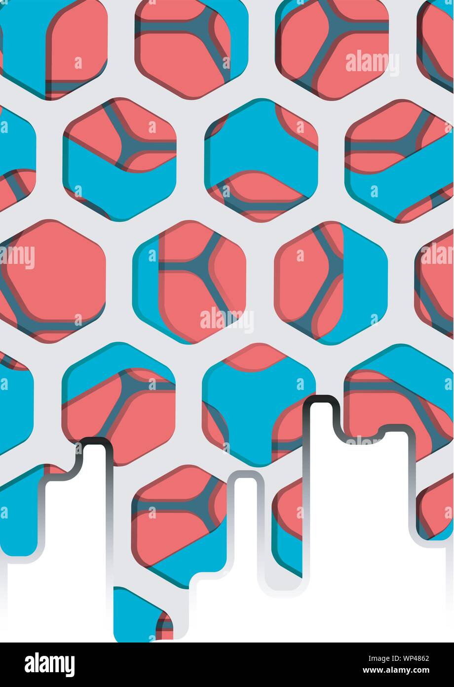 Vector of abstract colorful hexagon background Stock Vector Image & Art ...