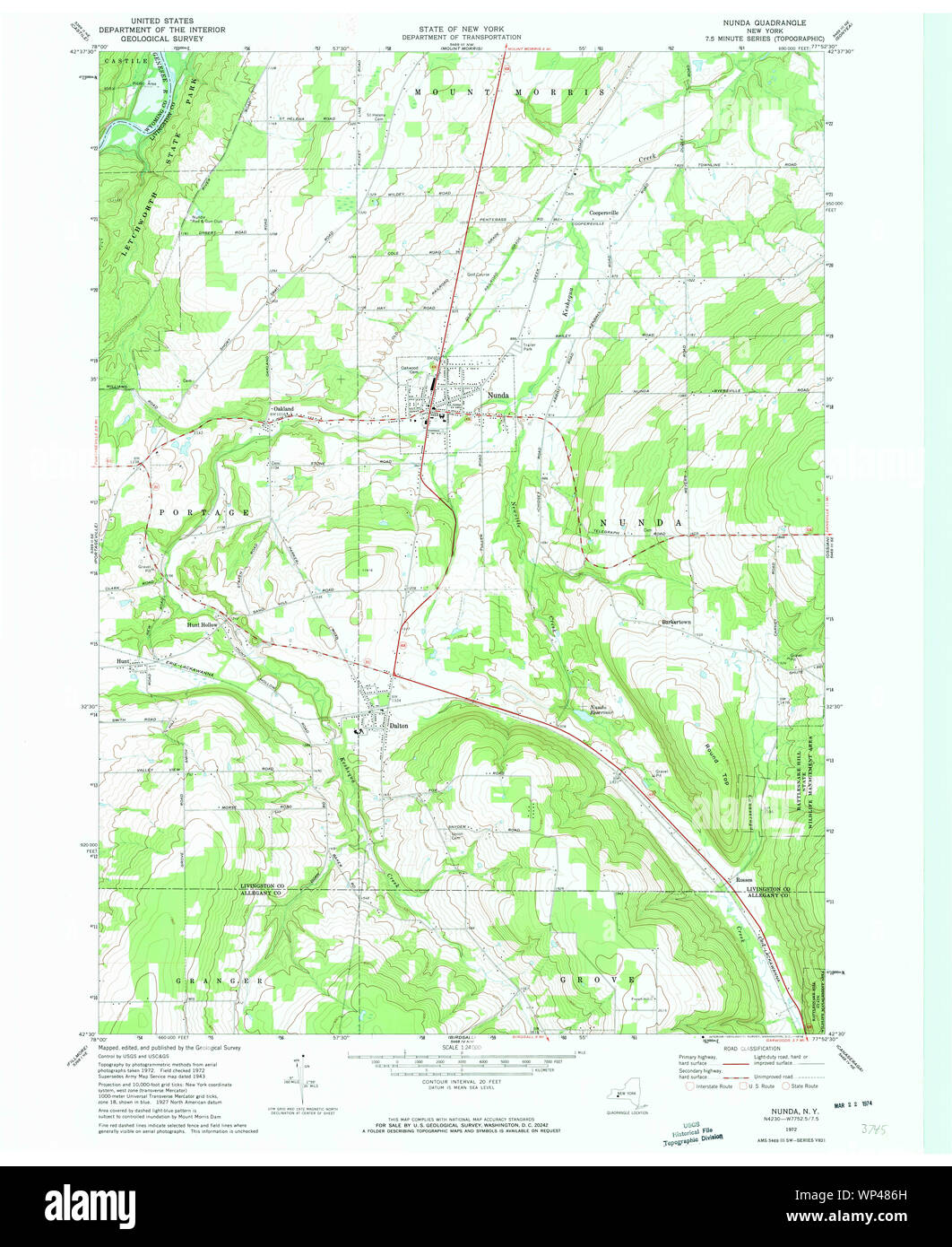 New York NY Nunda 128834 1972 24000 Restoration Stock Photo Alamy