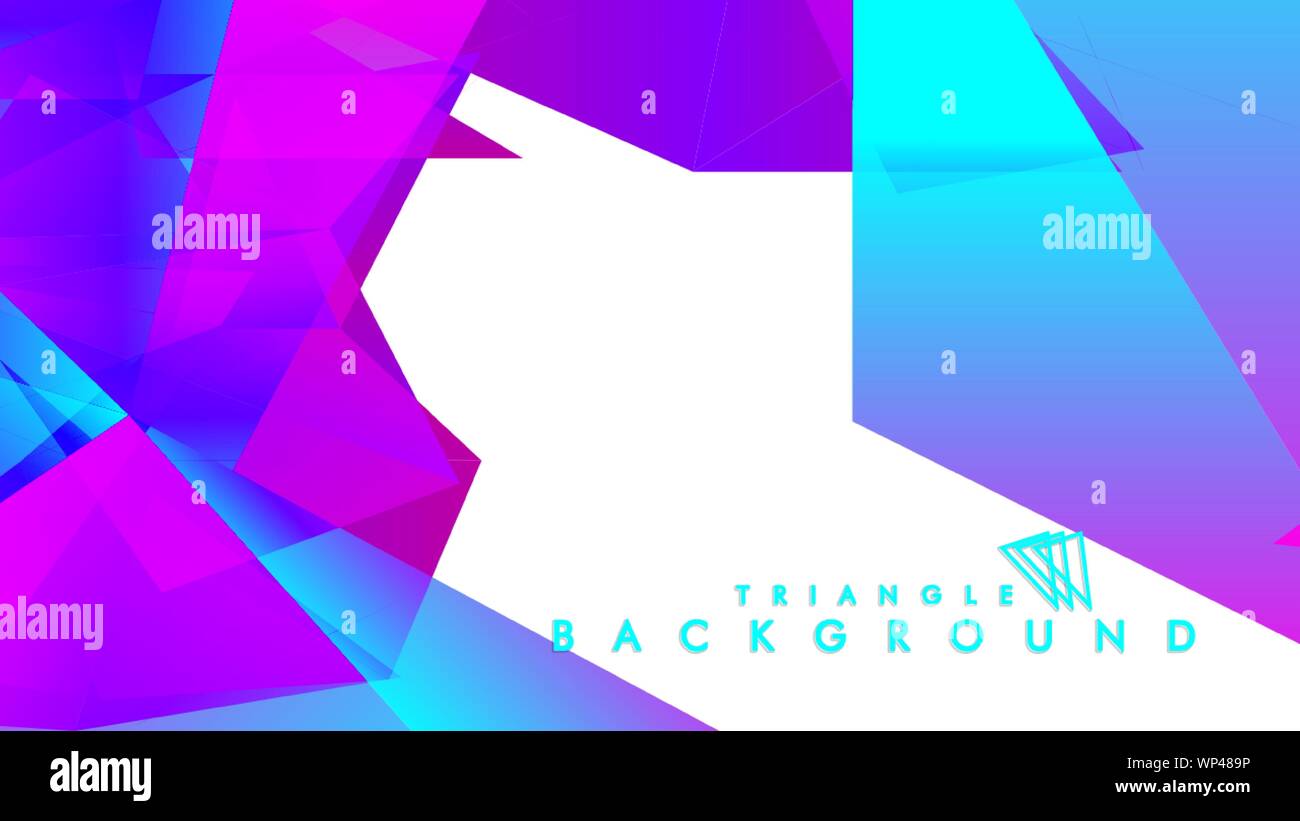 Abstract vector triangle background with colorful gradient. Vector EPS ...