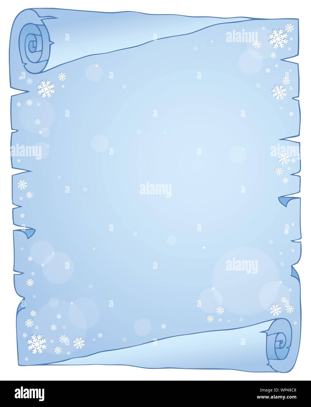 Winter theme parchment 1 Stock Vector Image & Art - Alamy
