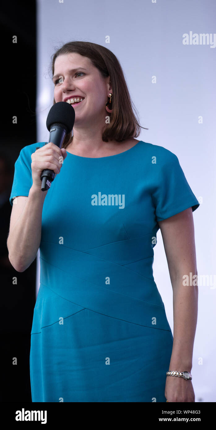 London, UK. 4th September. Jo Swinson MP, member of the UK Parliament and leader of the Liberal Democrats political party UK. Credit: Joe Kuis / Alamy News Stock Photo