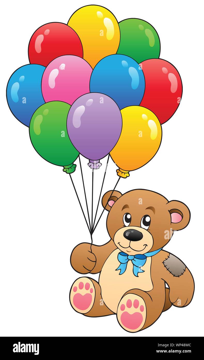 Teddy in a balloon sale