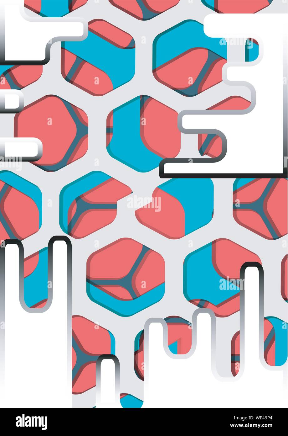 Vector of abstract colorful hexagon background Stock Vector Image & Art ...