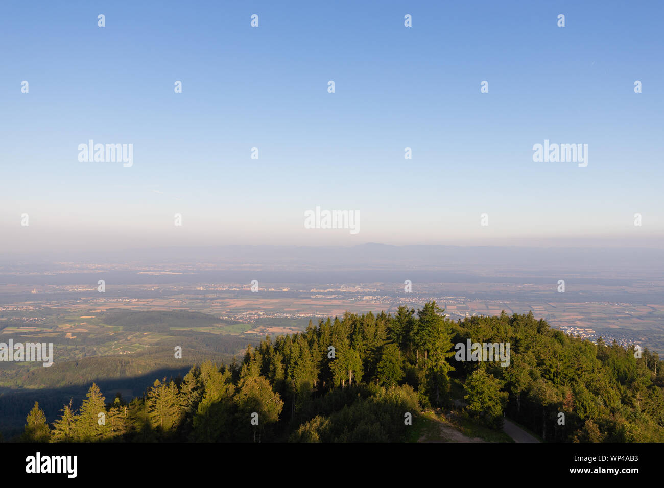 Scenic mountain landscape. View on Black Forest in Germany Stock Photo