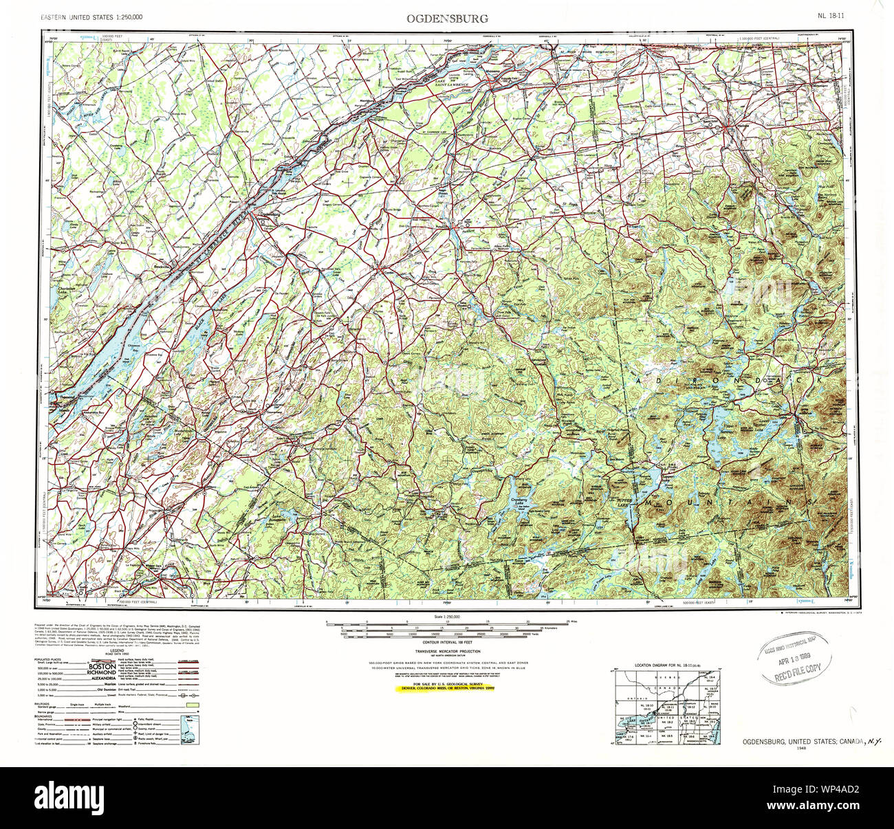 Map of ogdensburg new york hires stock photography and images Alamy