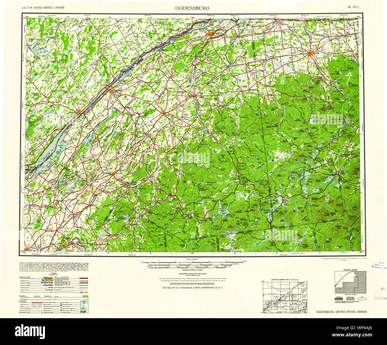 Map of ogdensburg new york hires stock photography and images Alamy