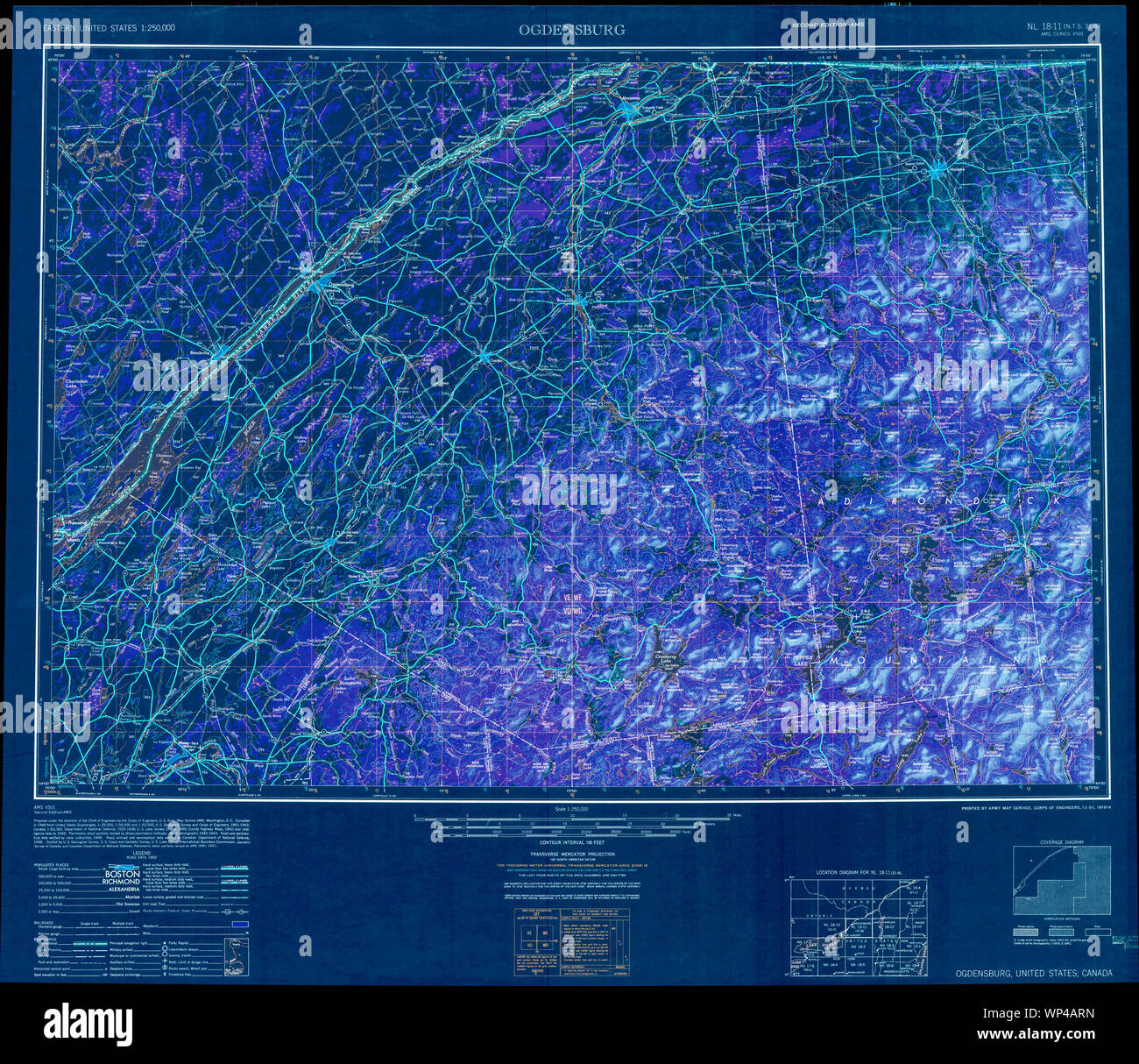 Map of ogdensburg new york hires stock photography and images Alamy