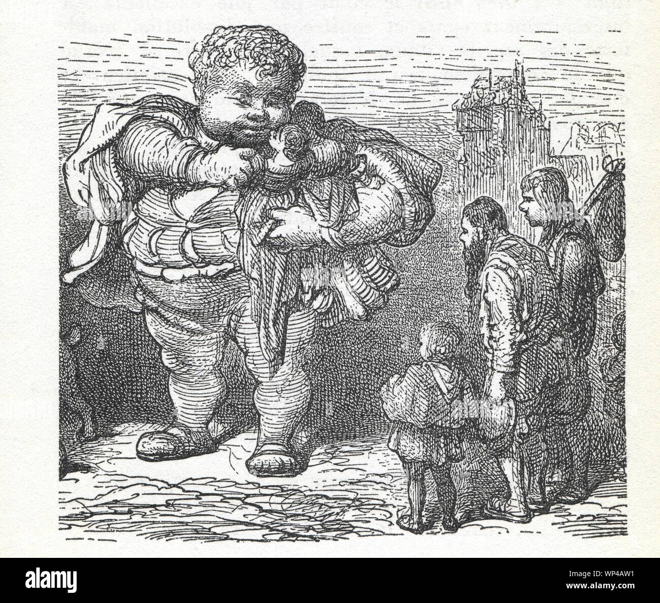 Gustave Doré. Gargantua. Éducation Stock Photo - Alamy