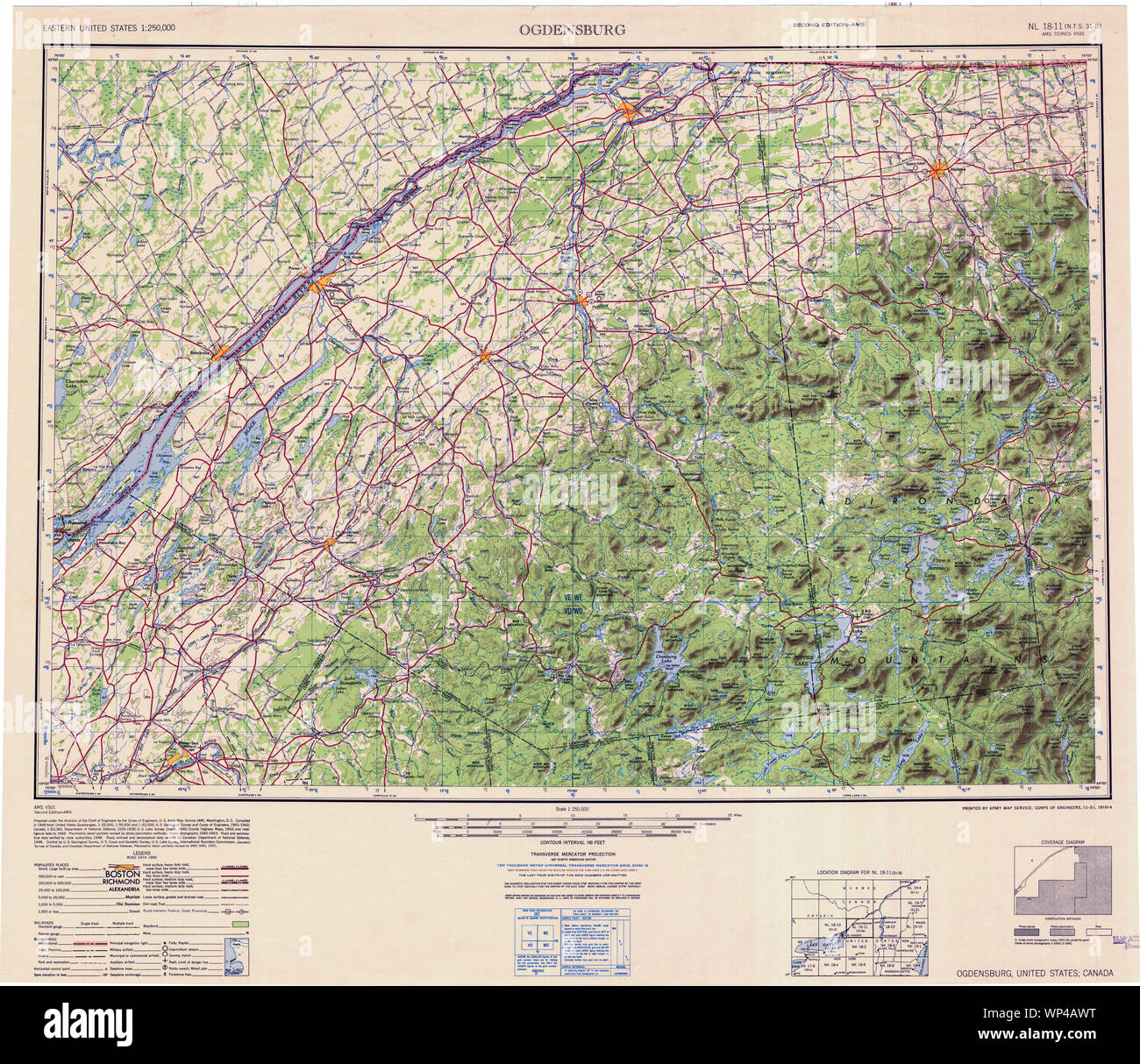 Ogdensburg map hires stock photography and images Alamy