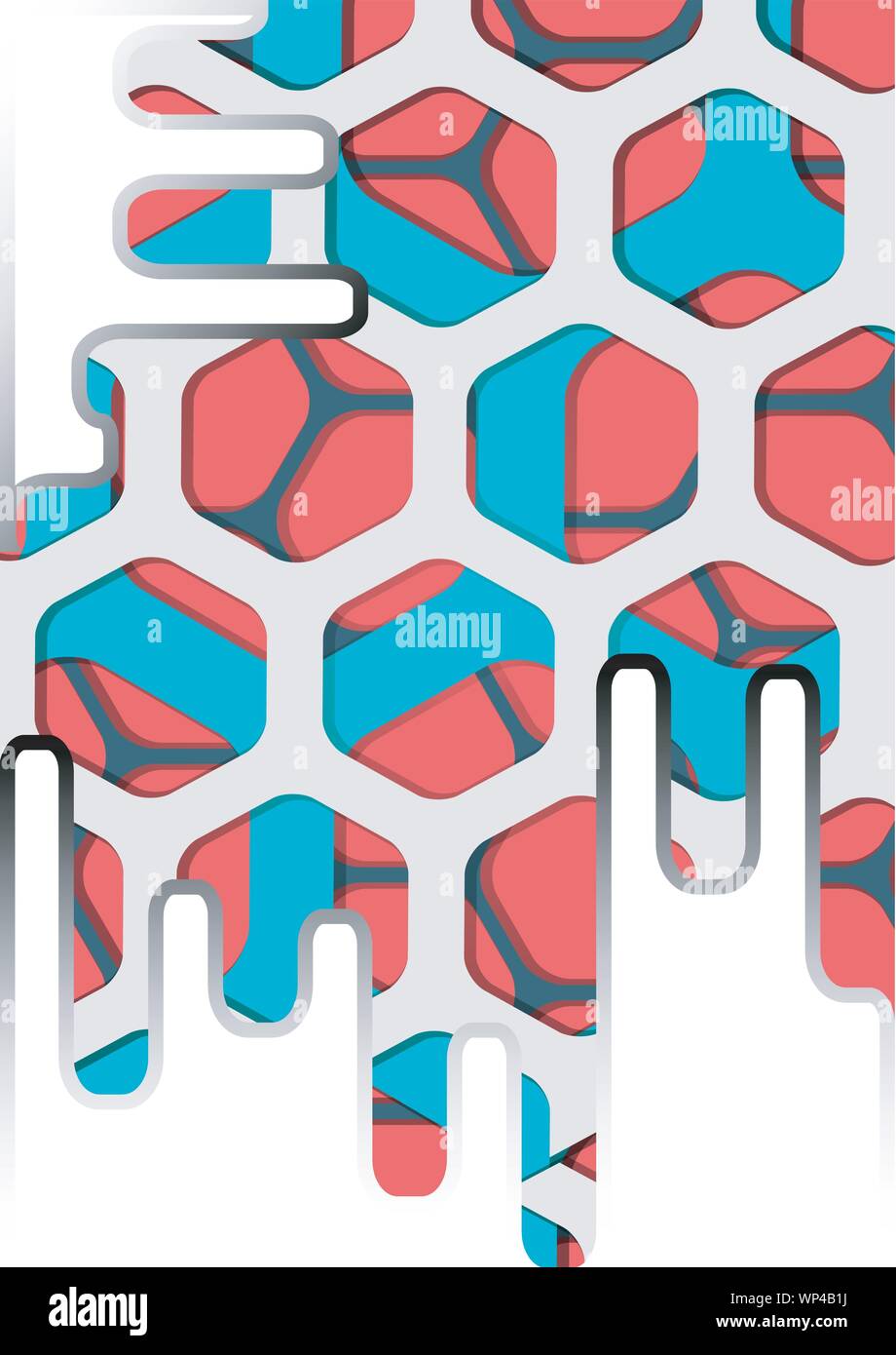 Vector of abstract colorful hexagon background Stock Vector Image & Art ...
