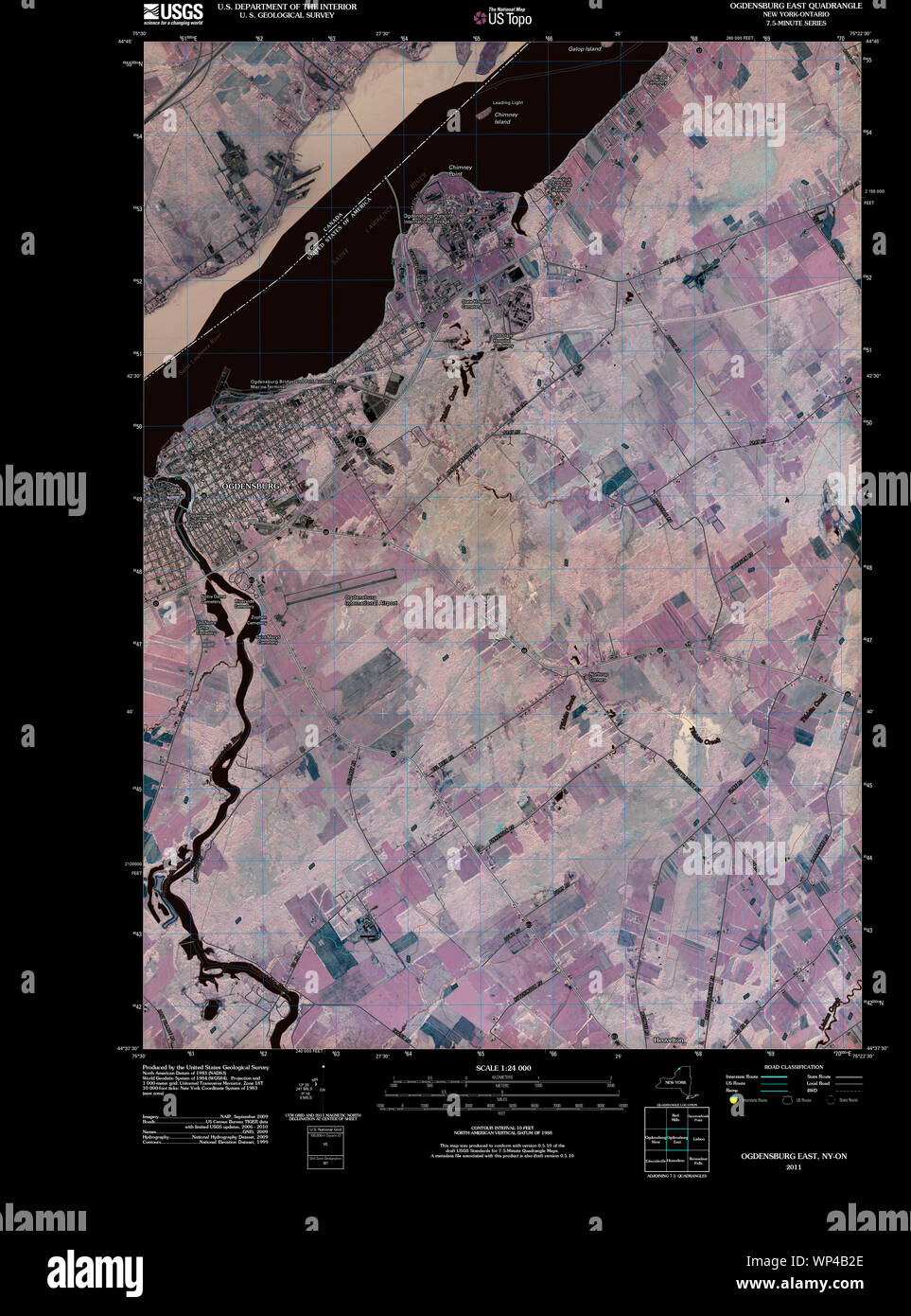 Map of ogdensburg new york hires stock photography and images Alamy