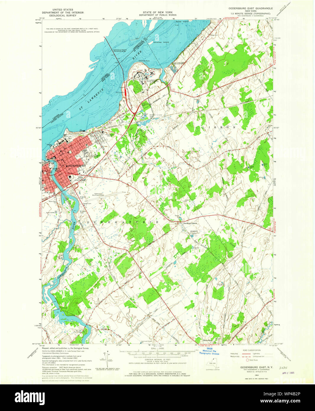 Map of ogdensburg new york hires stock photography and images Alamy