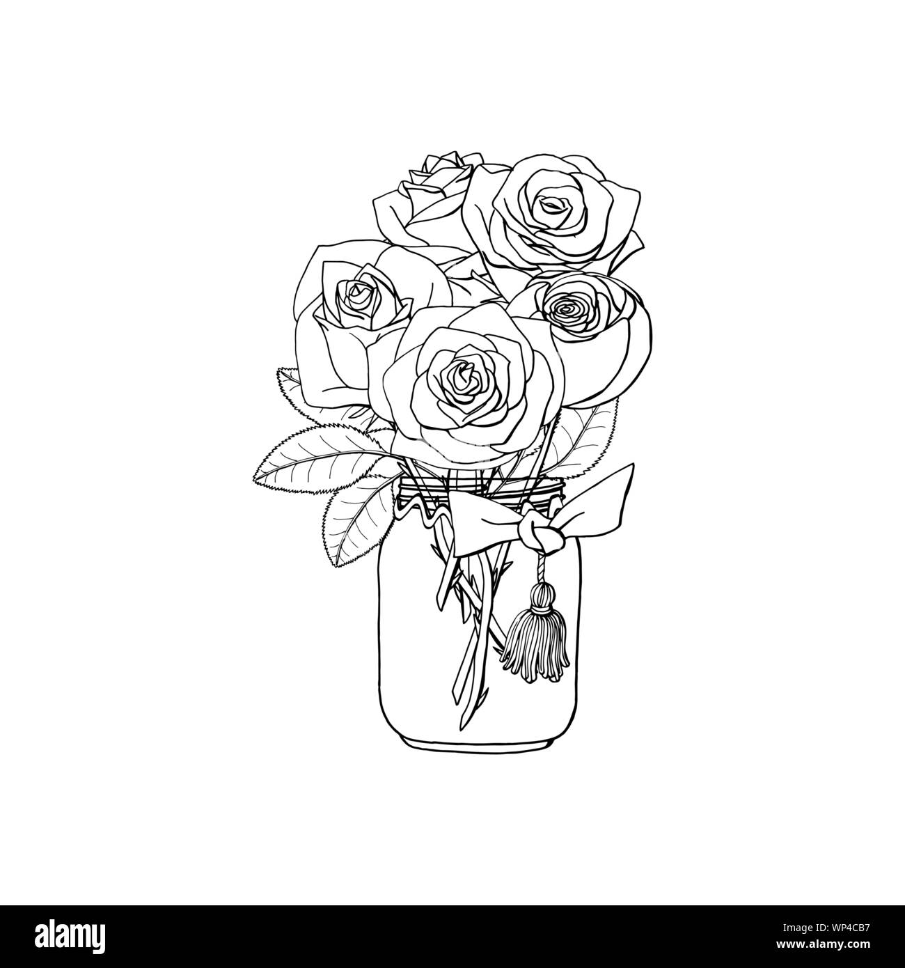 rose doodle rose doodle