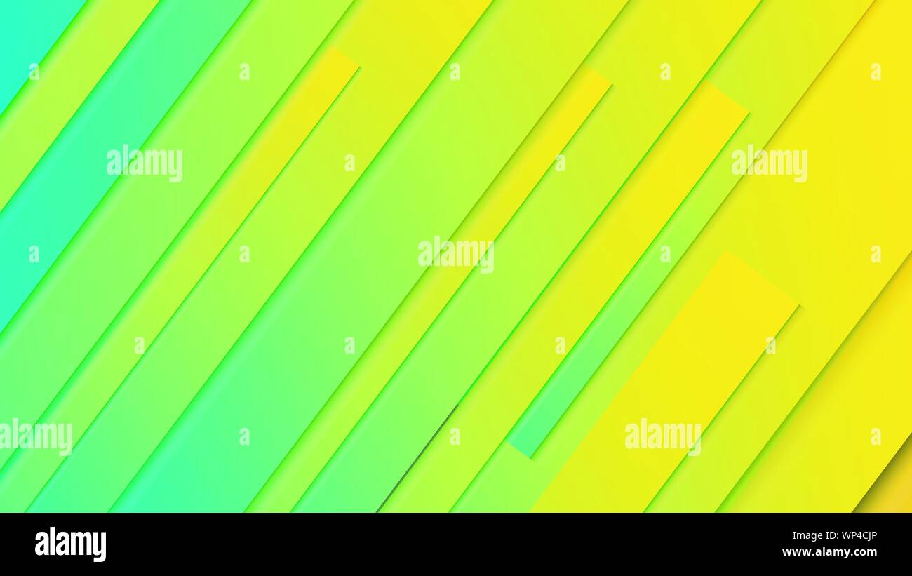 abstract geometric background line with color gradient green and yellow ...