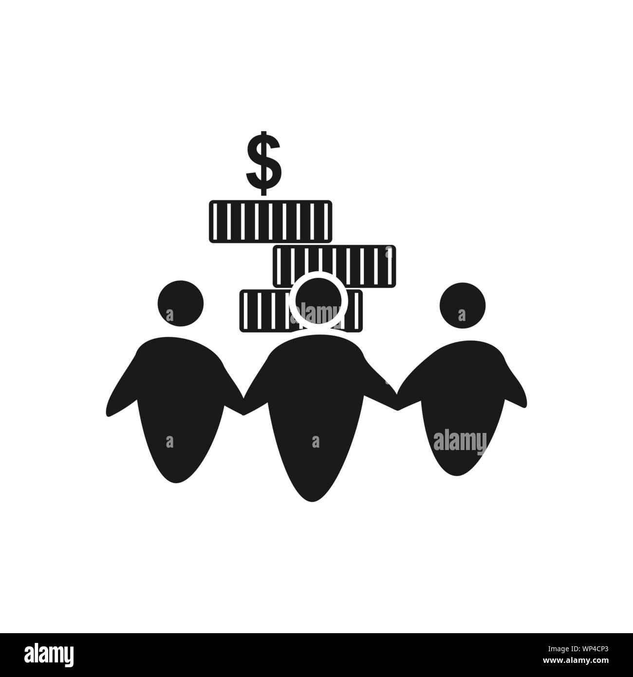 Commitment Teamwork Together Black Logo Stock Vector Image & Art - Alamy