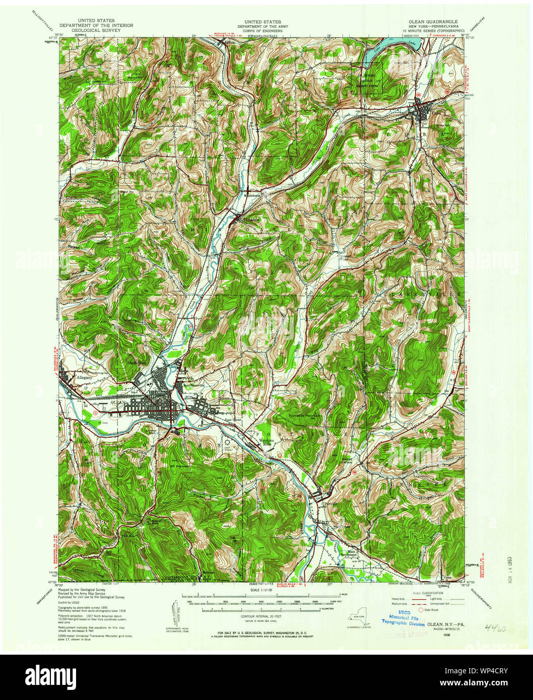 Olean new york map Cut Out Stock Images & Pictures Alamy