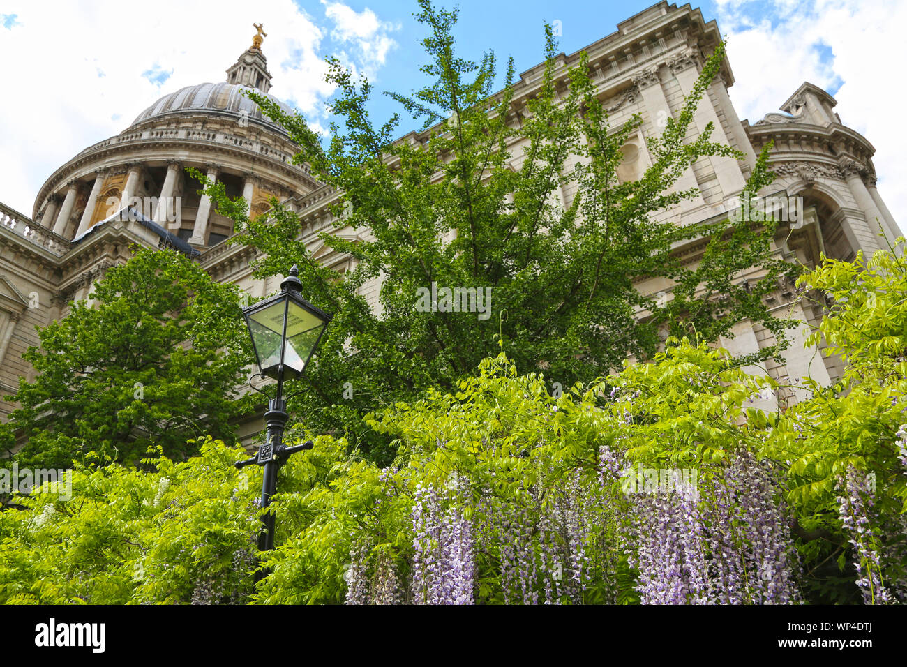 London, Great Britain -May 23, 2016: Saint Paul´s Cathedral, Anglican cathedral, English Baroque style, by Architect Sir Christopher Wren Stock Photo