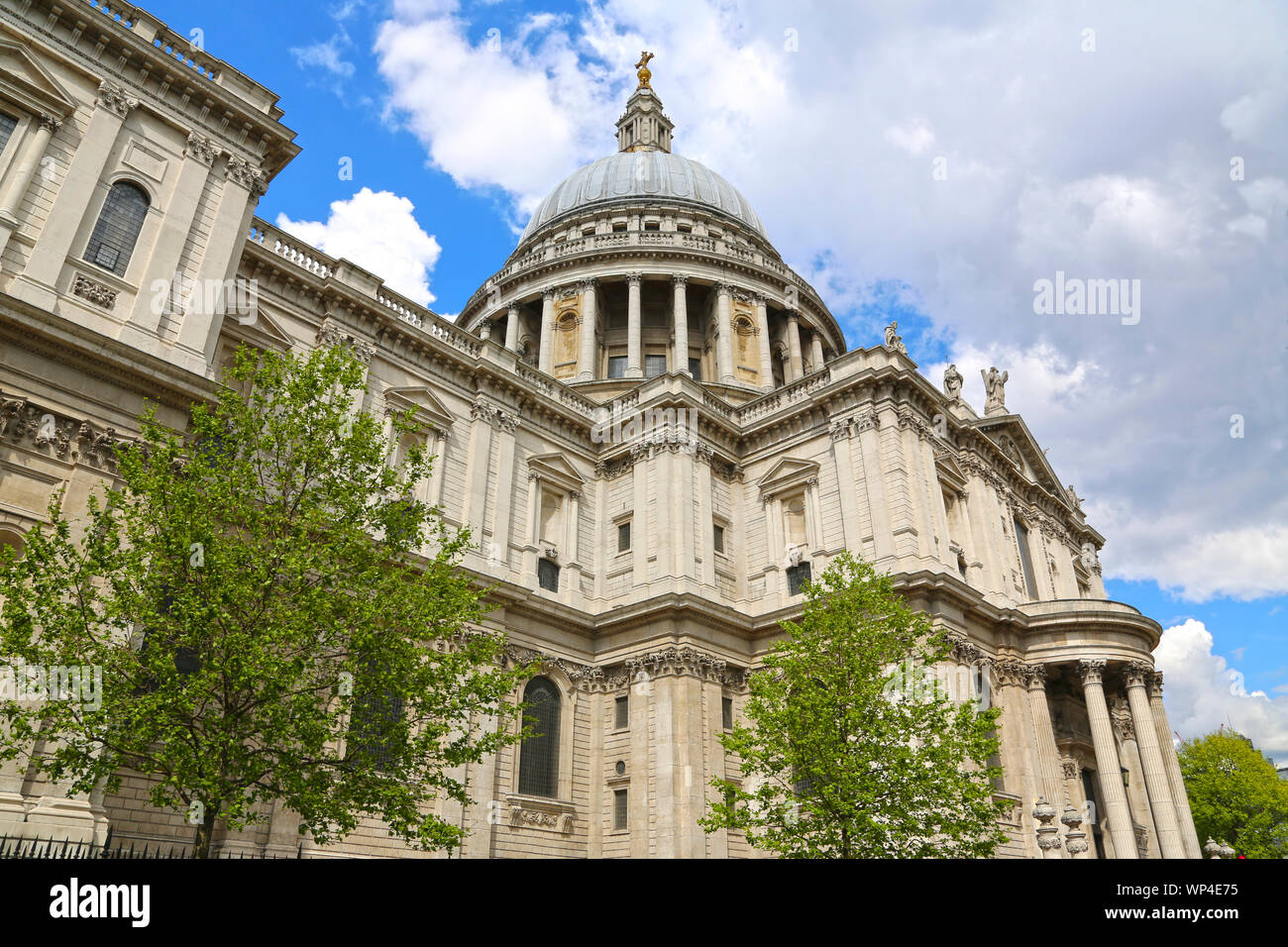 London, Great Britain -May 23, 2016: Saint Paul´s Cathedral, Anglican cathedral, English Baroque style, by Architect Sir Christopher Wren Stock Photo