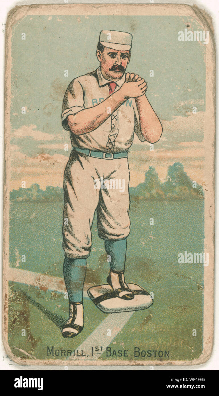 John Morrill, Boston Beaneaters, baseball card portrait Stock Photo Alamy