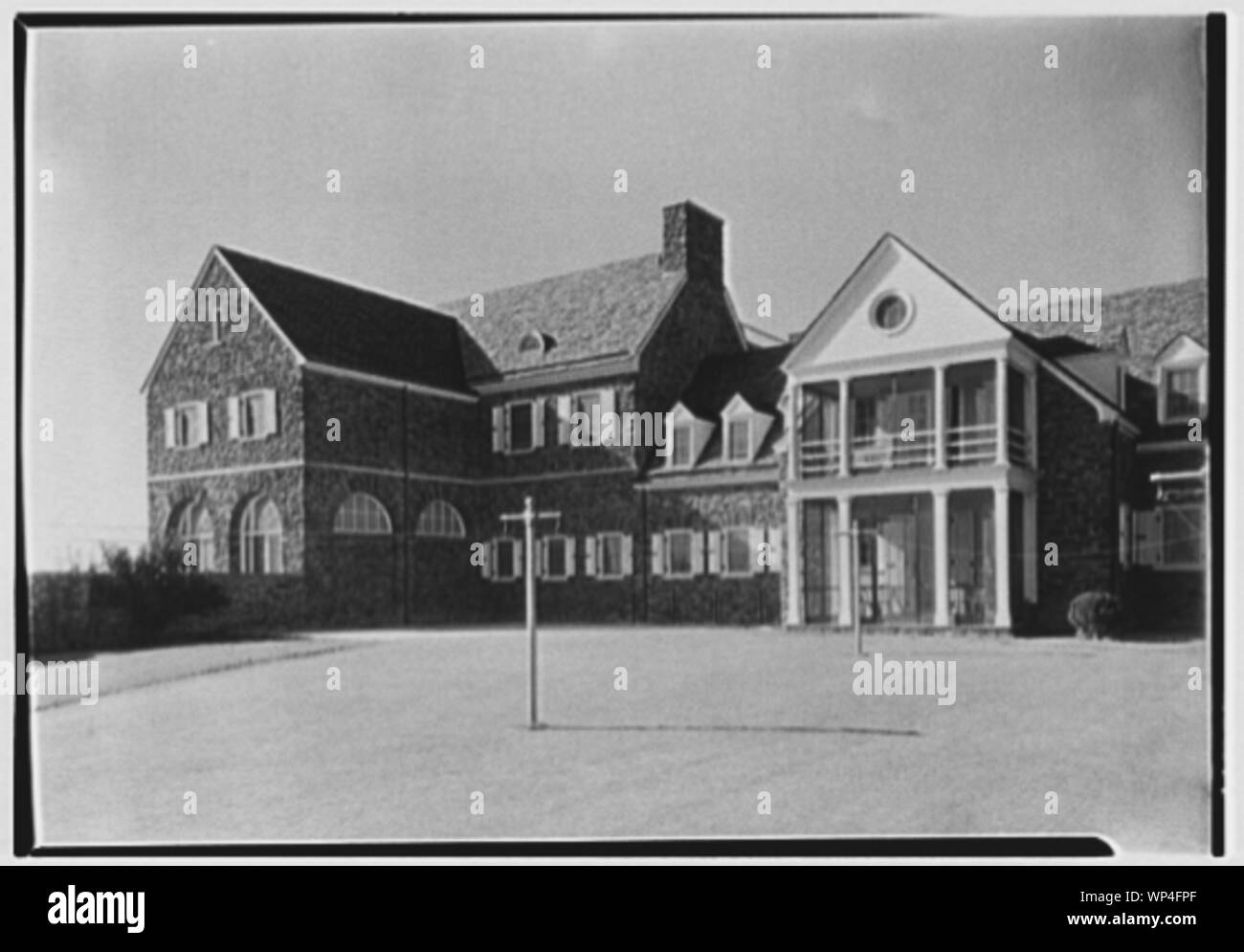 John N. Conyngham, Hayfield Farm, residence in Lehman Township, Pennsylvania. Stock Photo